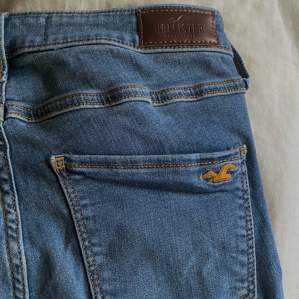 holister skinny wide leg jeans